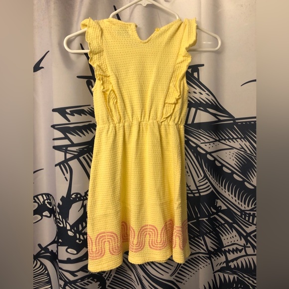 Bobo Choses Yellow Ruffle Dress with Red Tomato - Picture 5 of 6